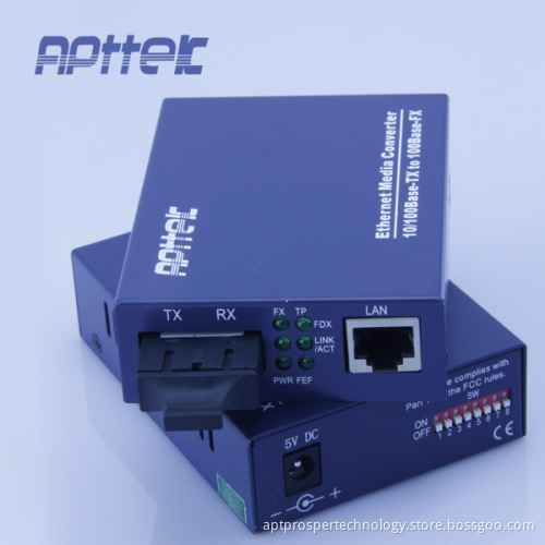 10/100m Single Fiber CWDM Media Converter (APT-103WSL34/54OC)